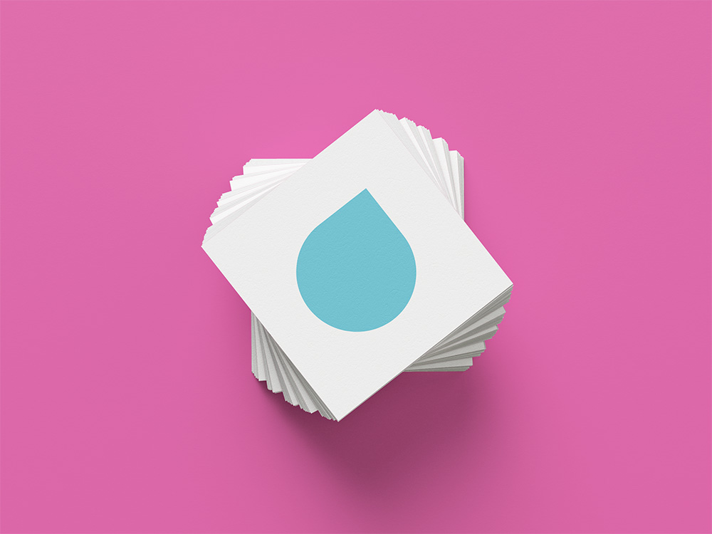 Exemple de réalisation de carte de visite carrée Speyser, agence de communication visuelle Annemasse