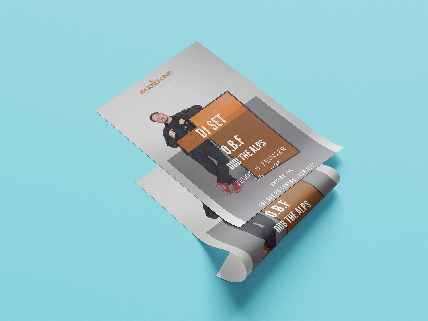 Exemple de réalisation d'affiche concert. Speyser, agence de communication visuelle Annemasse