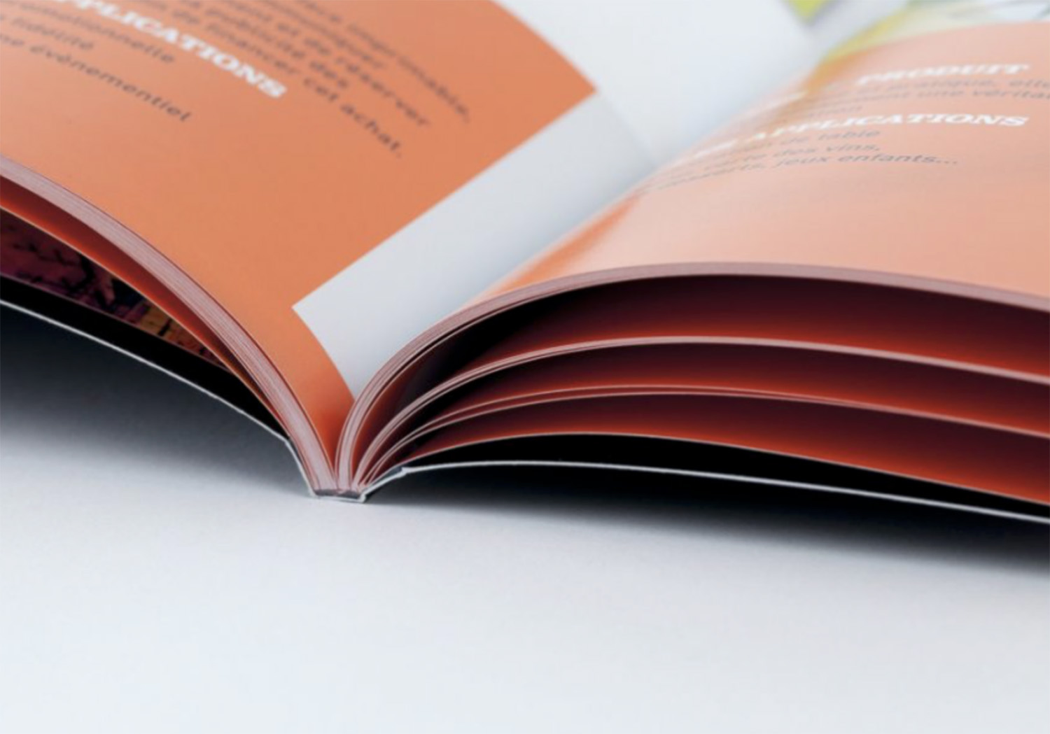 Réalisation de brochure reliure dos carré collé. Speyser, agence de communication visuelle Annemasse