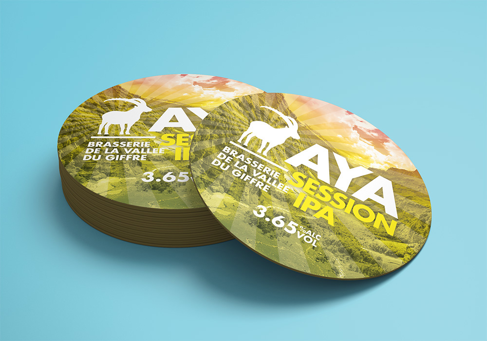 Dessous de verre personnalisés cadeaux Haute-Savoie 74 Annemasse