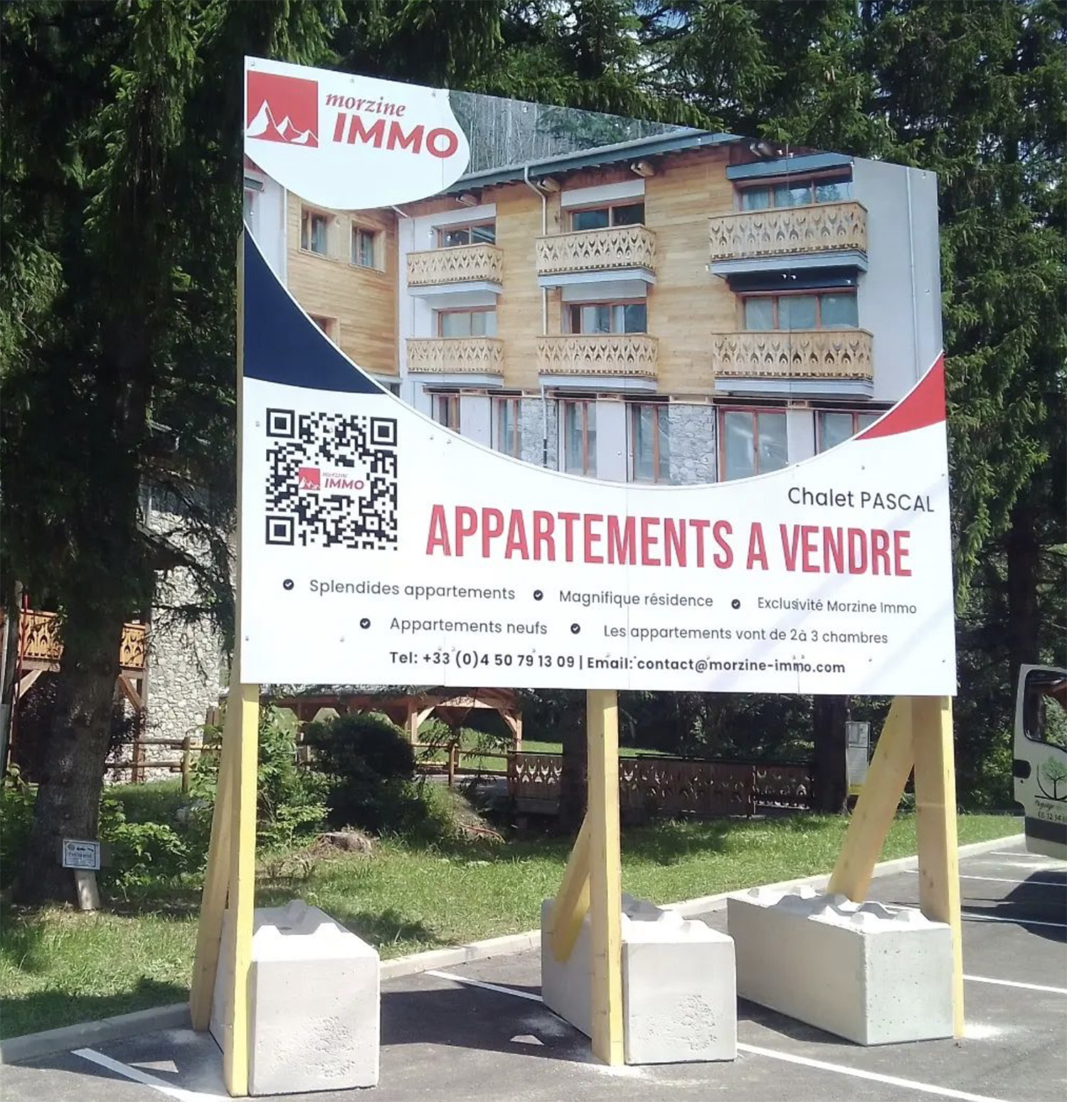 Panneau rigide dibond signalétique grand format immobilier routier speyser imprimeri