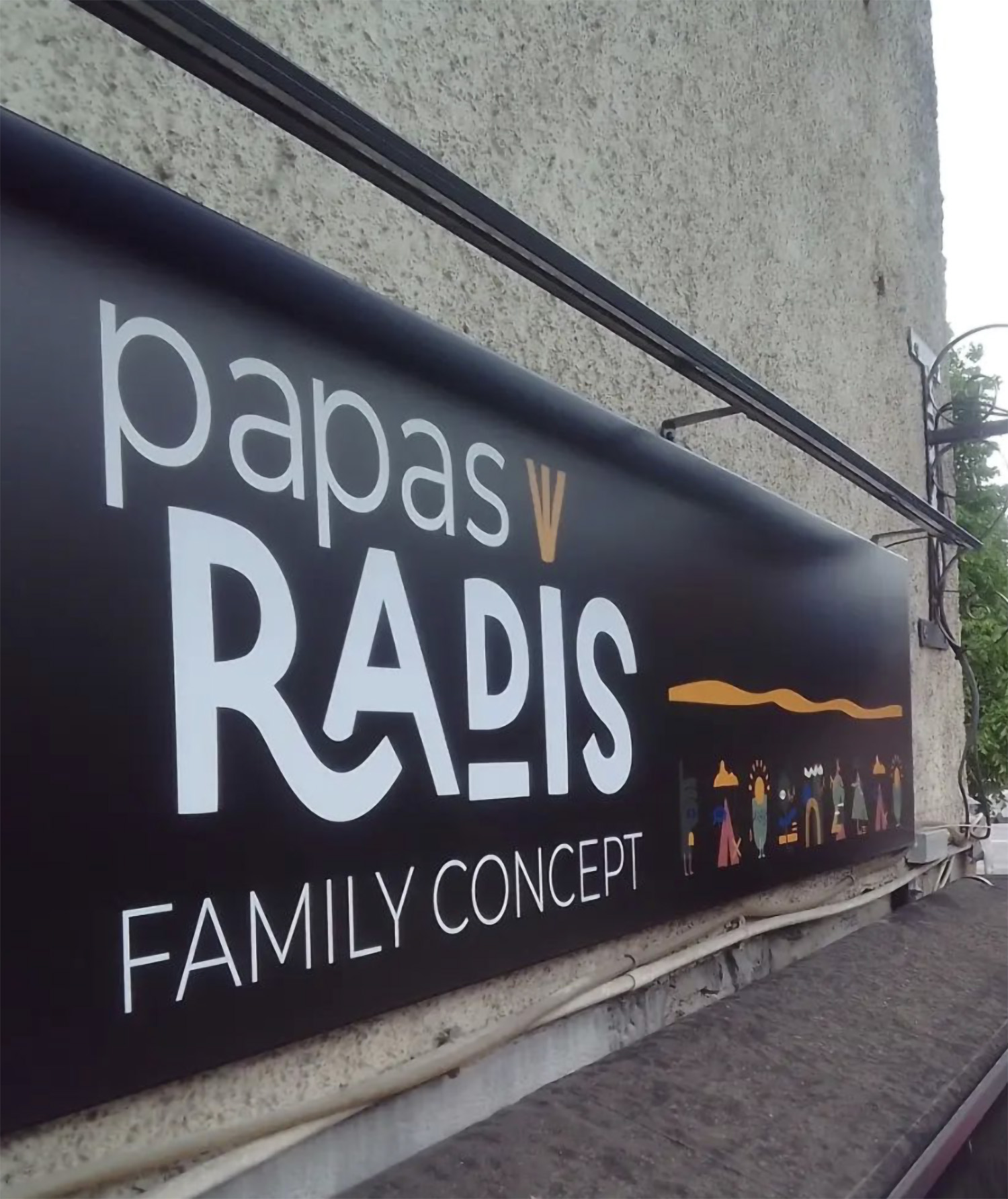 Enseigne lumineuse rampe éclairée sur panneau dibond imprimerie speyser annemasse 74