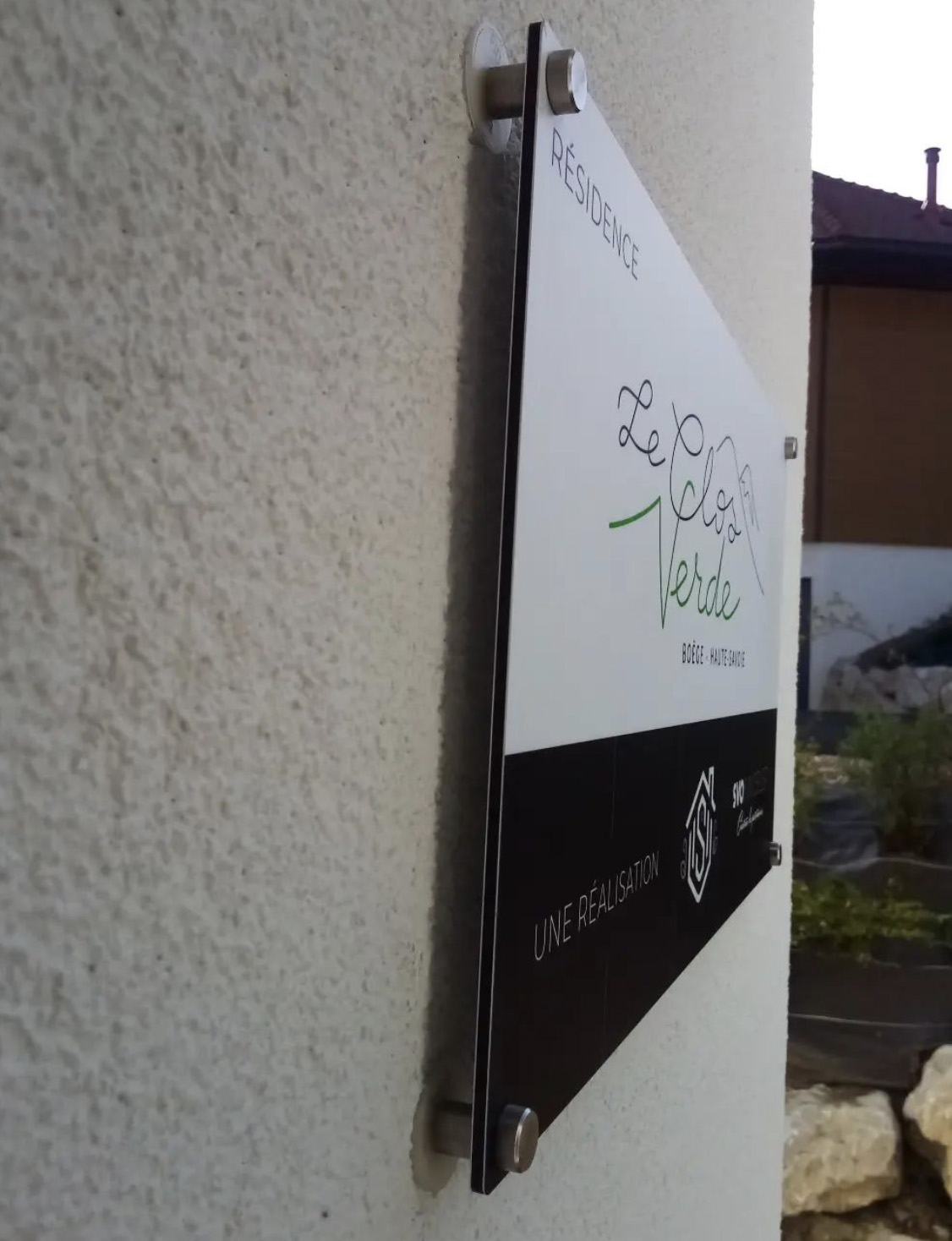 Plaque Dibond Copropriété Panneau Signalétique Annemasse 74 Haute Savoie