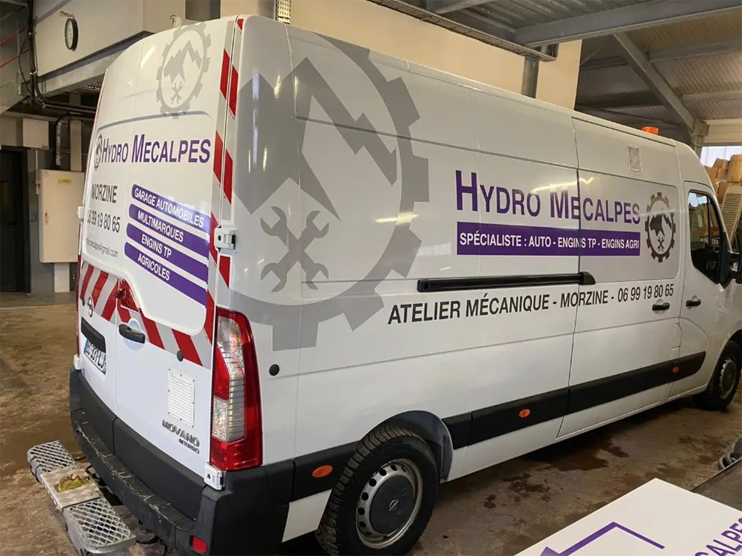 Covering camion marquage adhésif découpe au fil 74 Haute-Savoie Annemasse