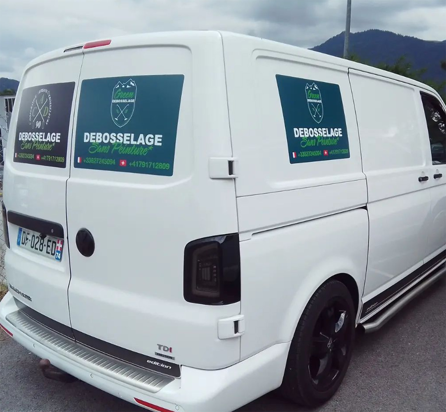 Covering camion entreprise marquage adhésif découpe au fil 74 Haute-Savoie Annemasse