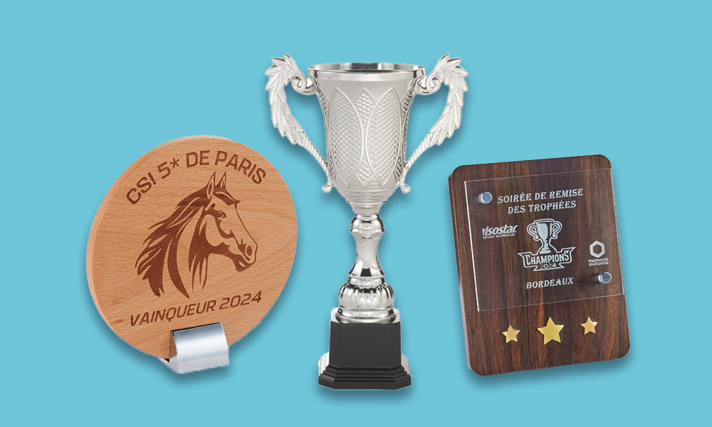 Trophée Gravure sur Coupe ou plaque récompense événement cadeau à Annemasse 74